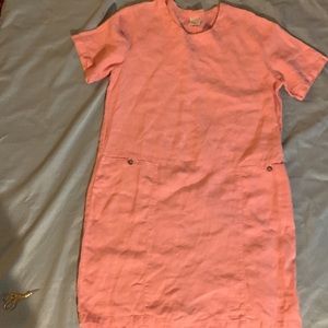 100%LINEN “CLICK “DRESS